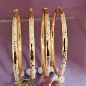 916 Gold Four Pipe Designer Kadli FP-040