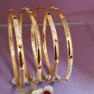 916 Gold Four Pipe Fancy Kadli FP-041