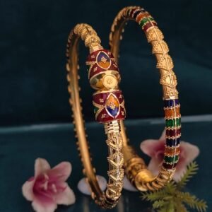 916 Gold Fancy Single Pipe Kadli SP-001