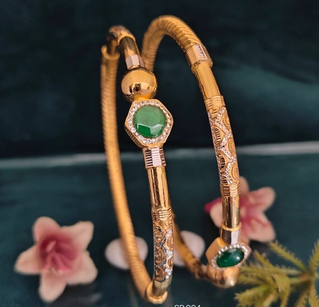 916 Gold Modern Single Pipe Kadli SP-004