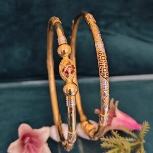 916 Gold Elegant  Single Pipe Kadli SP-010