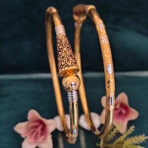 916 Gold Stylish Single Pipe Kadli SP-011