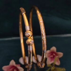 916 Gold Beautiful Single Pipe Kadli SP-013