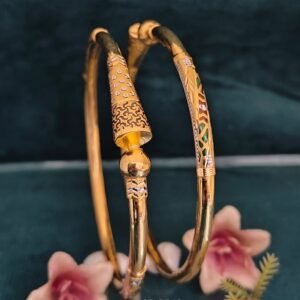 916 Gold Classy  Single Pipe Kadli SP-016