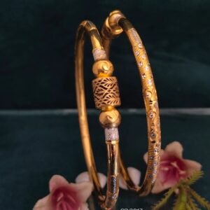 916 Gold Simple  Single Pipe Kadli SP-017