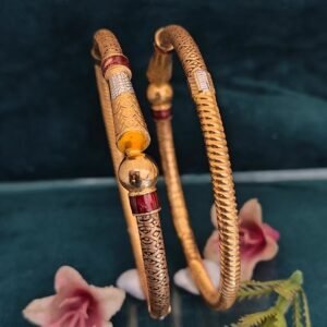 916 Gold Daily Wear Single Pipe Kadli SP-018