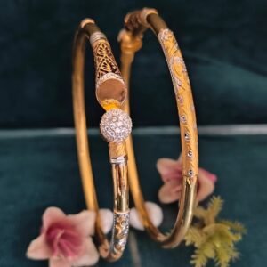 916 Gold Modern Single Pipe Kadli SP-023