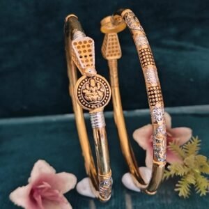 916 Gold Delicate Single Pipe Kadli SP-025