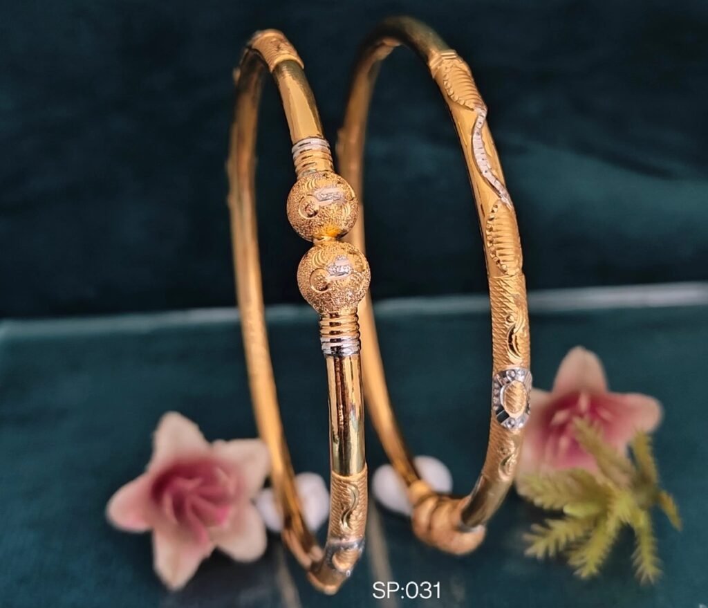 916 Gold Stunning Single Pipe Kadli SP-031