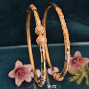 916 Gold Stunning Single Pipe Kadli SP-031