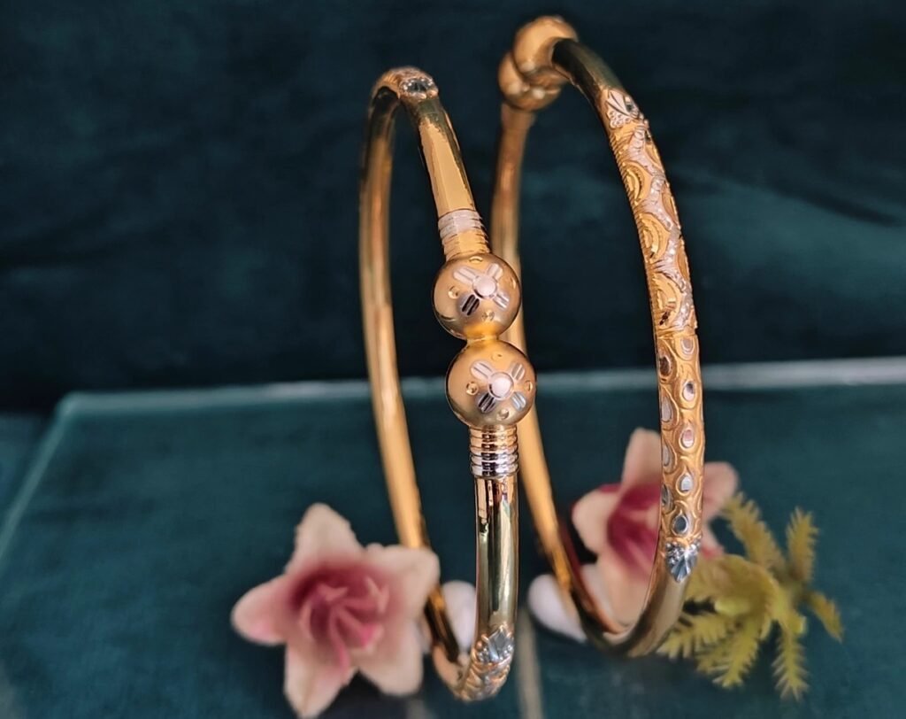916 Gold Unique Single Pipe Kadli SP-033