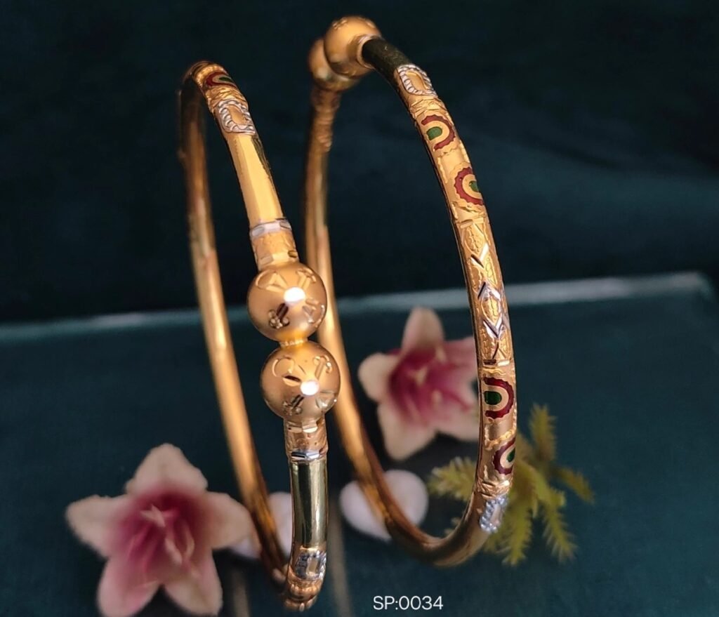 916 Gold Trending Single Pipe Kadli SP-034