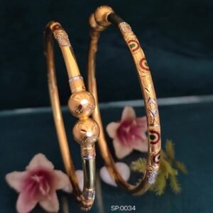 916 Gold Trending Single Pipe Kadli SP-034