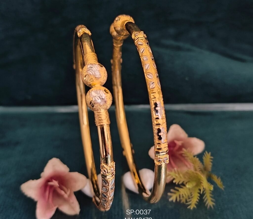 916 Gold Daily Wear Single Pipe Kadli SP-037