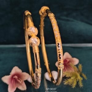 916 Gold Daily Wear Single Pipe Kadli SP-037