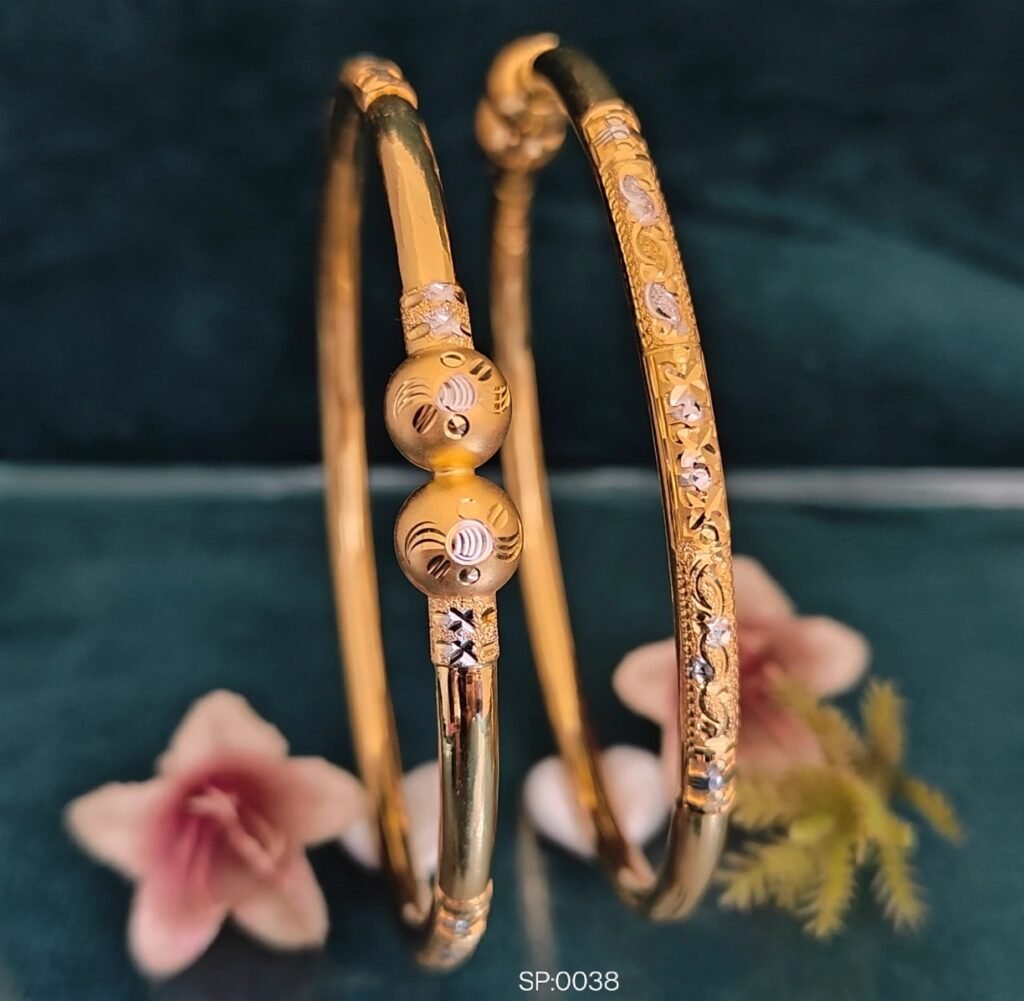 916 Gold Handmade Single Pipe Kadli SP-038