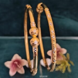 916 Gold Handmade Single Pipe Kadli SP-038