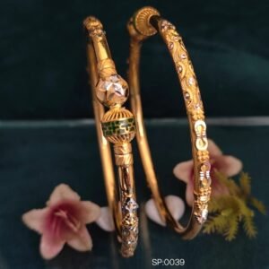 916 Gold Fancy Single Pipe Kadli SP-039