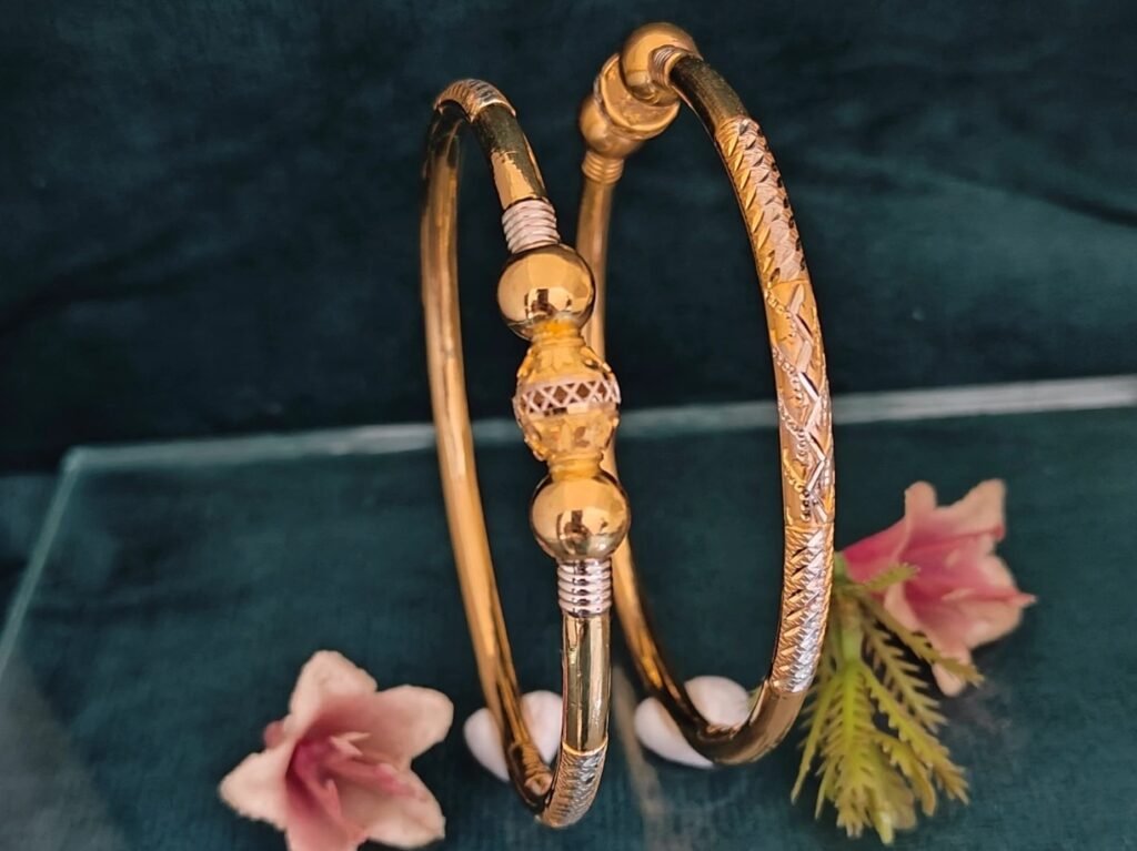 916 Gold Hallmarked Single Pipe Kadli SP-041