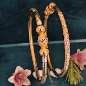 916 Gold Hallmarked Single Pipe Kadli SP-041