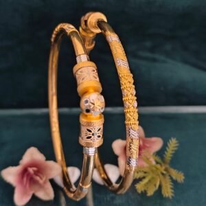 916 Gold Modern Single Pipe Kadli SP-042