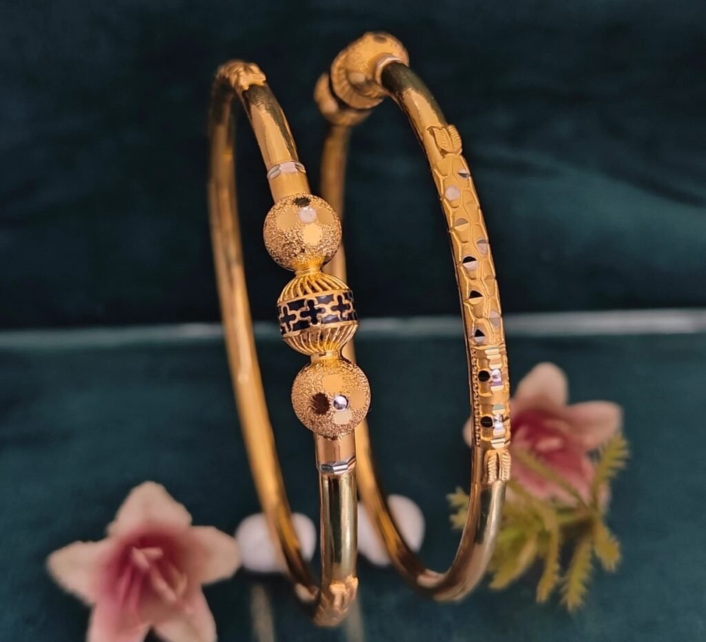 916 Gold Stunning Single Pipe Kadli SP-050