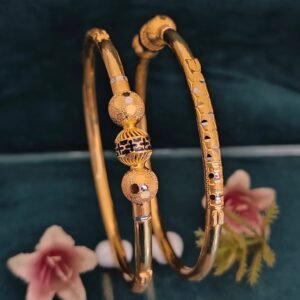 916 Gold Stunning Single Pipe Kadli SP-050