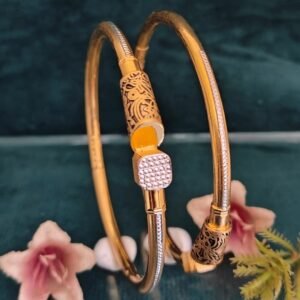 916 Gold Classy  Single Pipe Kadli SP-054