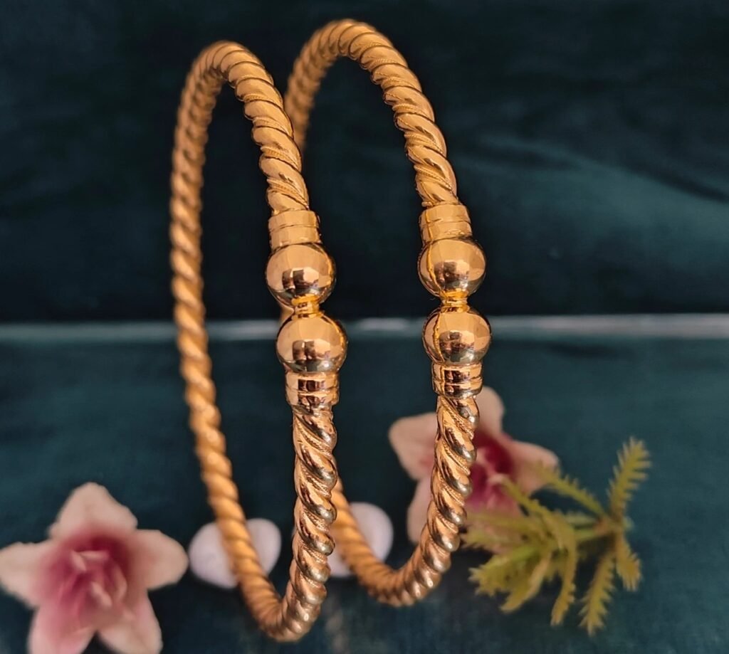 916 Gold Daily Wear Single Pipe Kadli SP-056