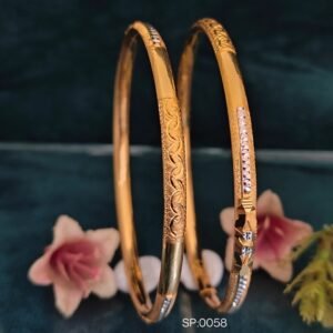 916 Gold Fancy Single Pipe Kadli SP-058