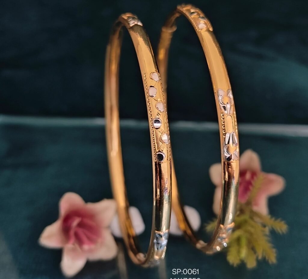 916 Gold Modern Single Pipe Kadli SP-061