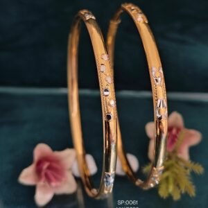 916 Gold Modern Single Pipe Kadli SP-061