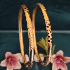 916 Gold Delicate Single Pipe Kadli SP-063