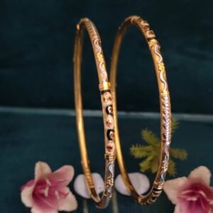 916 Gold Stylish Single Pipe Kadli SP-068