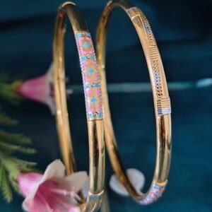 916 Gold Simple  Single Pipe Kadli SP-152