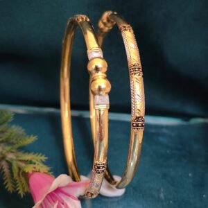 916 Gold Fancy Single Pipe Kadli SP-178