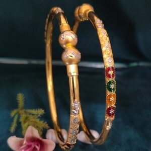 916 Gold Delicate Single Pipe Kadli SP-275