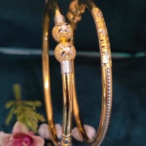 916 Gold Stylish Single Pipe Kadli SP-277