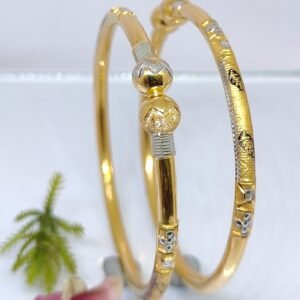 916 Gold Stylish Single Pipe Kadli SP-280