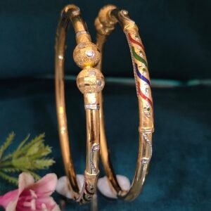 916 Gold Stunning Single Pipe Kadli SP-281