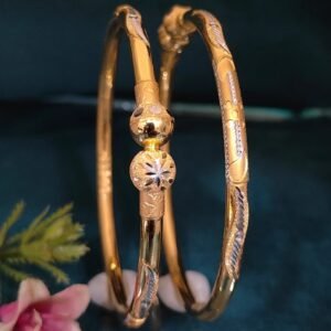 916 Gold Beautiful Single Pipe Kadli SP-282