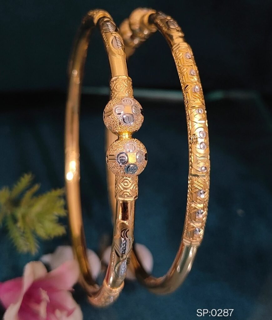 916 Gold Daily Wear Single Pipe Kadli SP-287