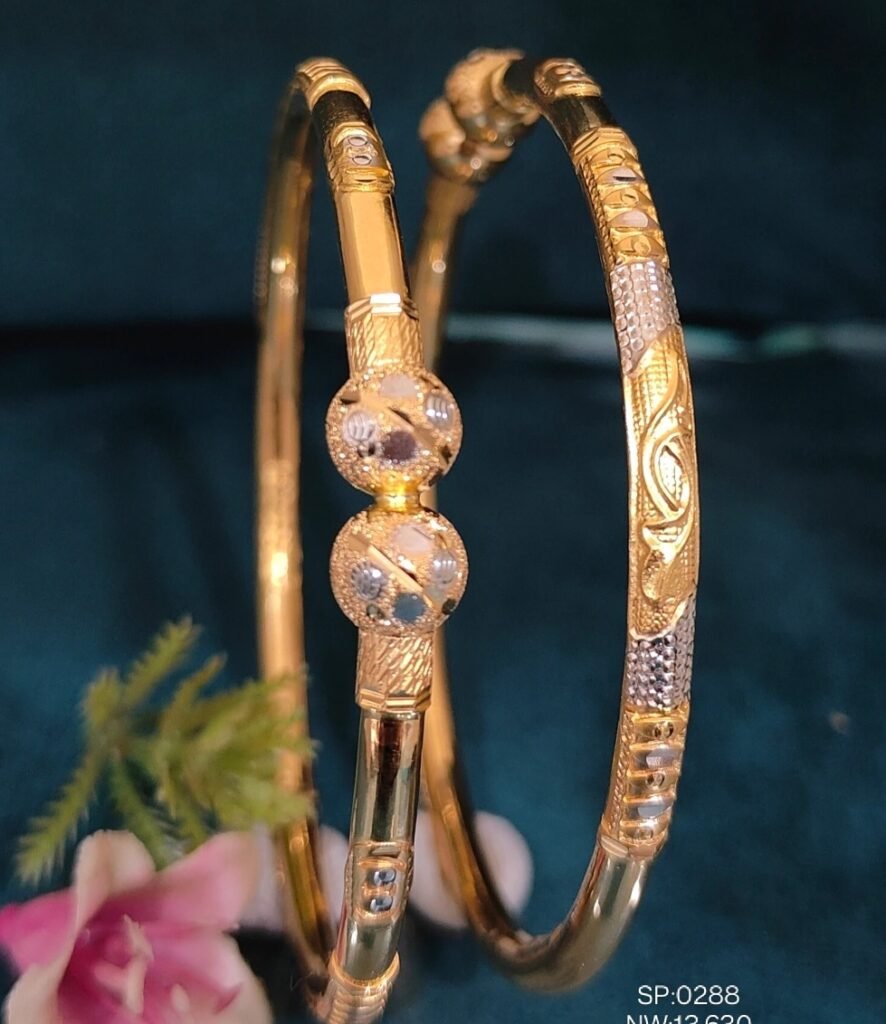 916 Gold Handmade Single Pipe Kadli SP-288