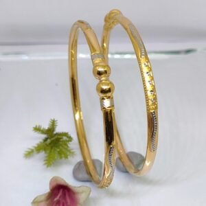 916 Gold Fancy Single Pipe Kadli SP-289