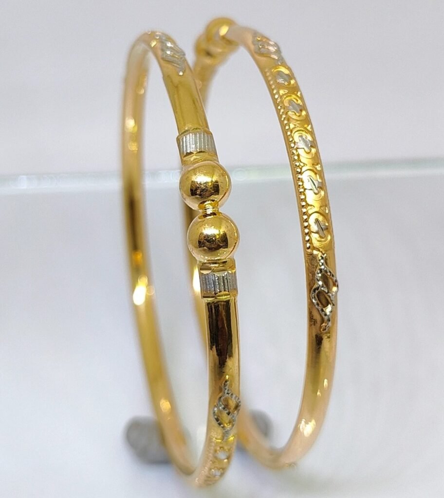 916 Gold Designer Single Pipe Kadli SP-290