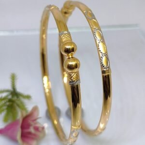 916 Gold Delicate Single Pipe Kadli SP-294