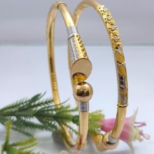 916 Gold Indian Design Single Pipe Kadli SP-298