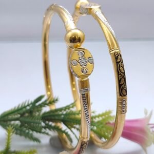 916 Gold Elegant  Single Pipe Kadli SP-299