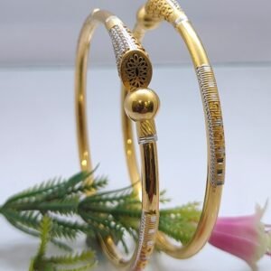 916 Gold Stylish Single Pipe Kadli SP-300