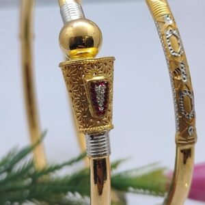 916 Gold Simple  Single Pipe Kadli SP-314